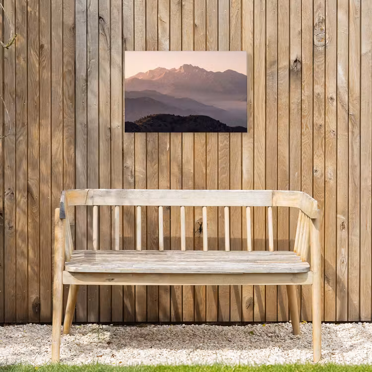 Panorama - Landschap - Bergen Tuinposter op houten frame 2 cm dik klein -sfeer4