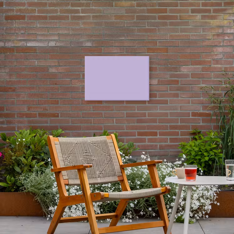 Pastel - Lilac - Paars Tuinposter op houten frame 2 cm dik klein 845 -sfeer3