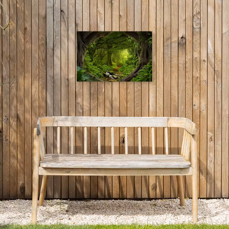 Pad door het Regenwoud Tuinposter op houten frame 2 cm dik klein -sfeer4