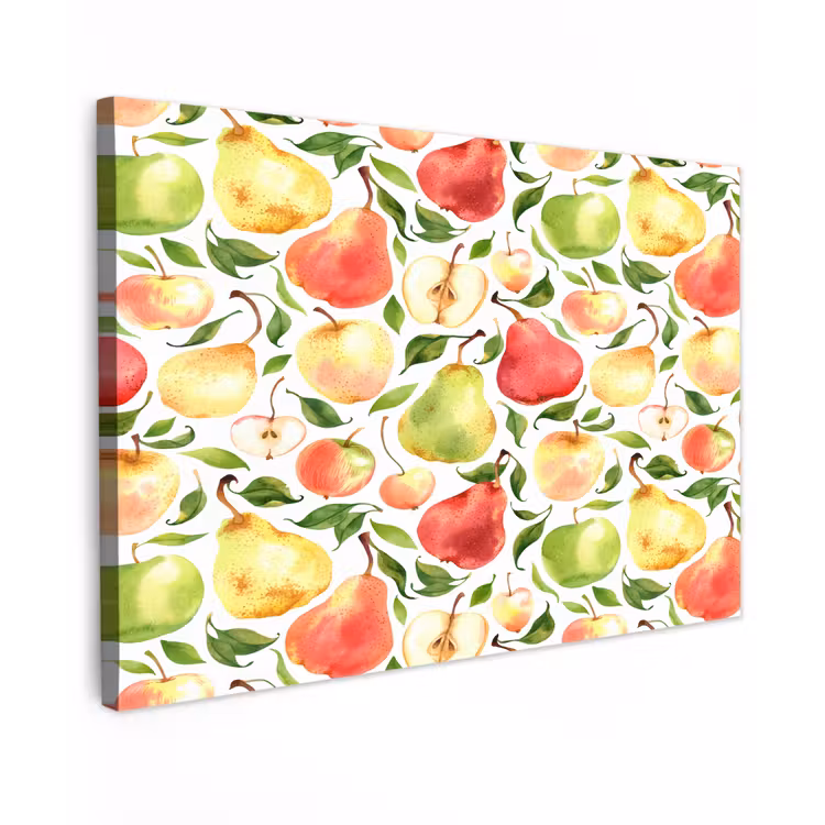 Schilder - Appels - Peren Tuinposter op houten frame 2 cm dik klein 845 -3d