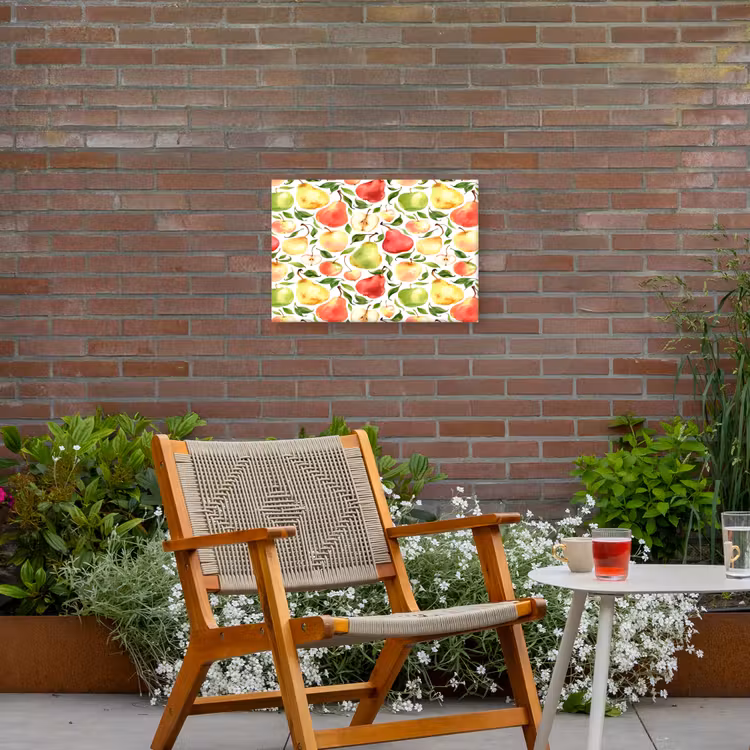 Schilder - Appels - Peren Tuinposter op houten frame 2 cm dik klein 845 -sfeer3