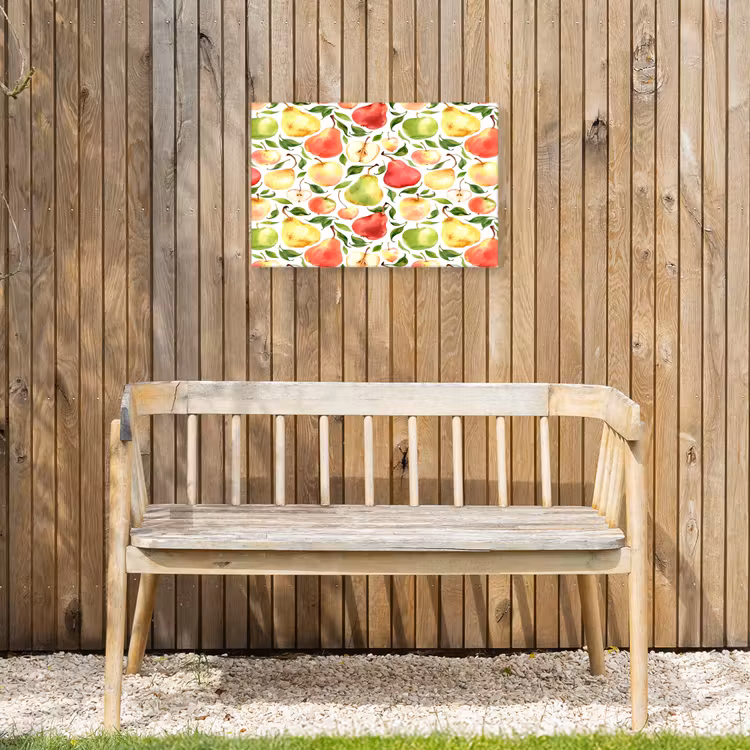 Schilder - Appels - Peren Tuinposter op houten frame 2 cm dik klein 845 -sfeer4