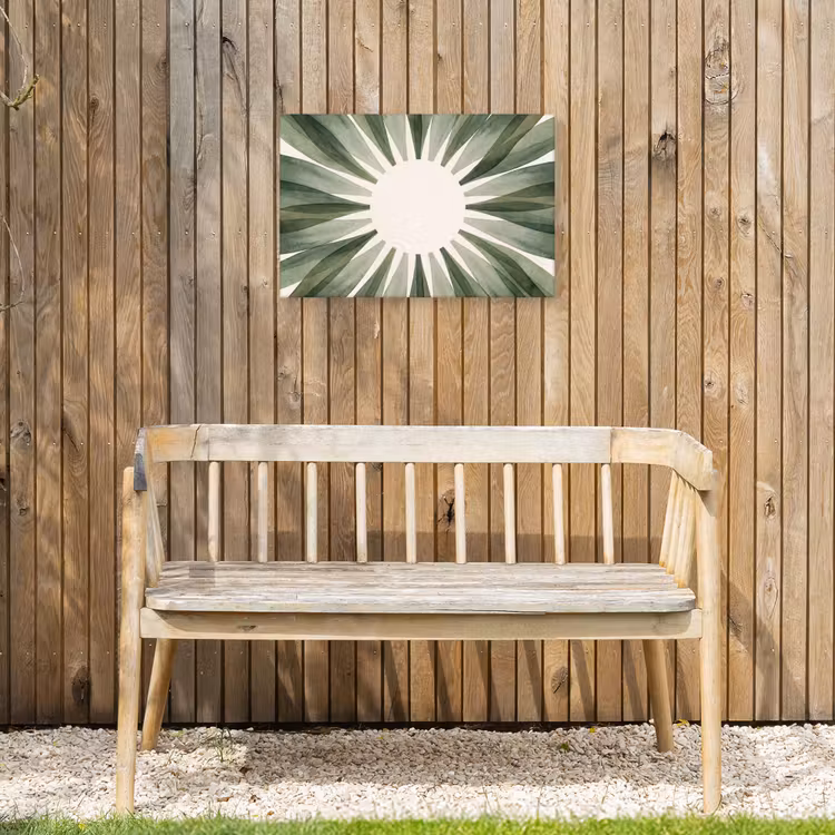 Planten - Abstract - Waterverf - Groen - Natuur Tuinposter op houten frame 2 cm dik klein -sfeer4