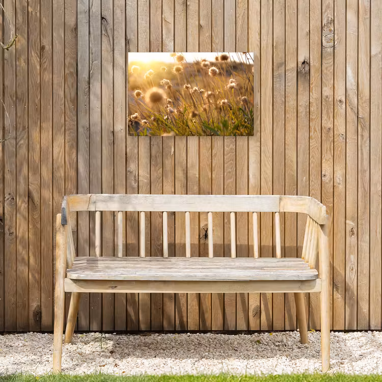 Planten - Natuur - Bloemen - Zon - Horizon Tuinposter op houten frame 2 cm dik klein -sfeer4