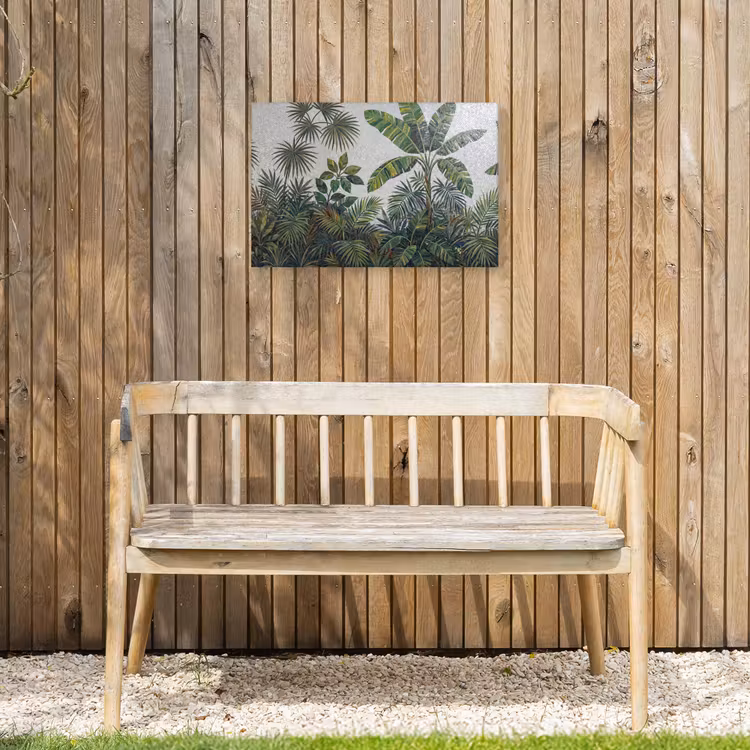 Planten - Tropisch - Mozaïek - Groen - Natuur Tuinposter op houten frame 2 cm dik klein -sfeer4