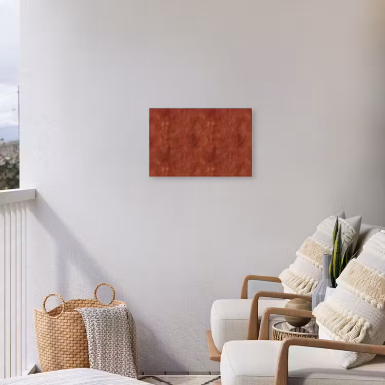 Stucwerk - Textuur - Terracotta Tuinposter op houten frame 2 cm dik klein 845 -sfeer1