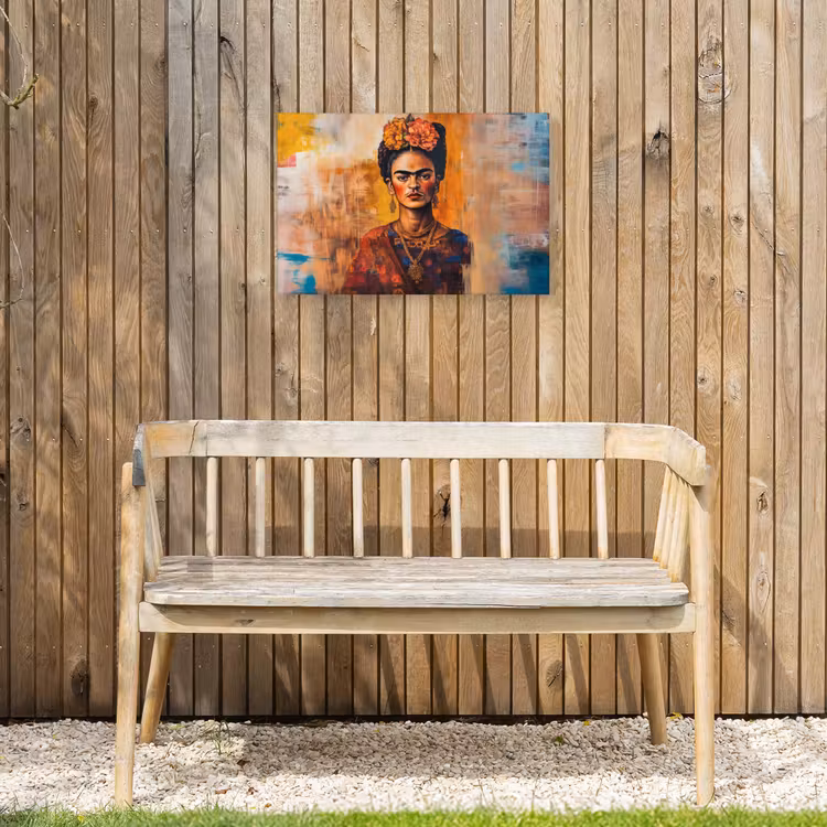 Portret - Sieraden - Schilderachtig Tuinposter op houten frame 2 cm dik klein -sfeer4