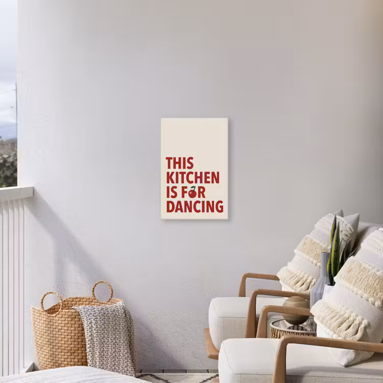 Rood - Quote - Kersen Tuinposter op houten frame 2 cm dik klein -sfeer1