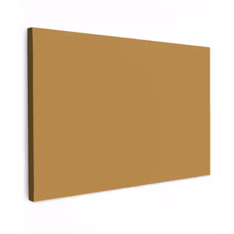 Rhythmic - Ochre - Geel Tuinposter op houten frame 2 cm dik klein 845 -3d