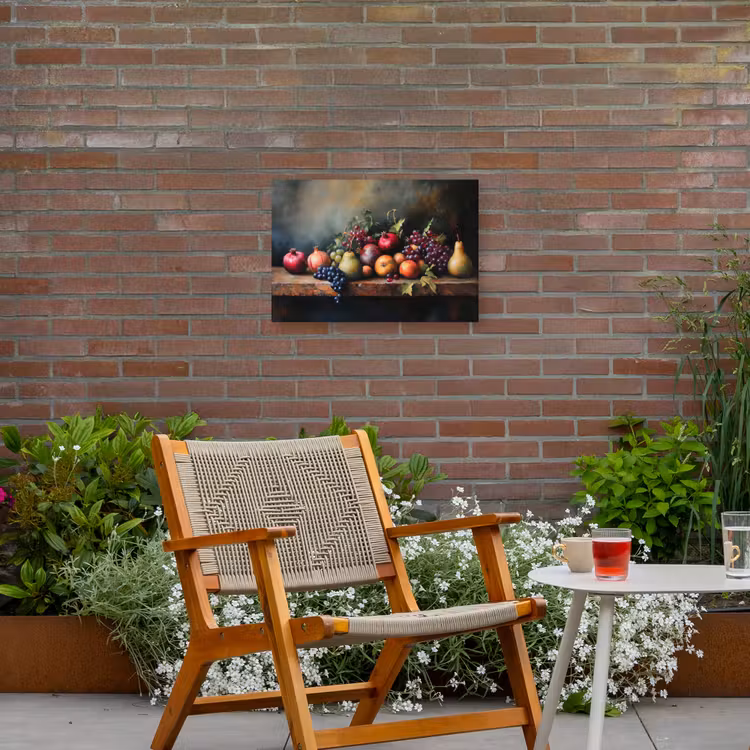Rustiek - Stilleven - Fruit Tuinposter op houten frame 2 cm dik klein -sfeer3