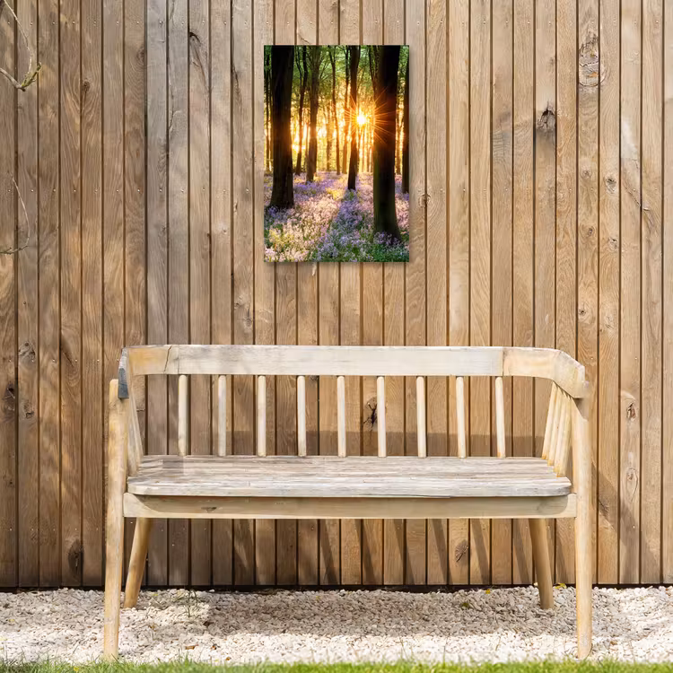 Bloemenzee in het ochtendlicht Tuinposter op houten frame 2 cm dik klein -sfeer4