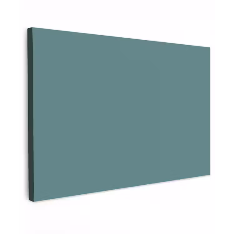 Serene - Teal - Blauw Tuinposter op houten frame 2 cm dik klein 845 -3d