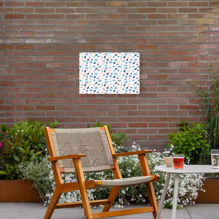 Klein - Oceaan - Rif - Multi Tuinposter op houten frame 2 cm dik klein 845 -sfeer3
