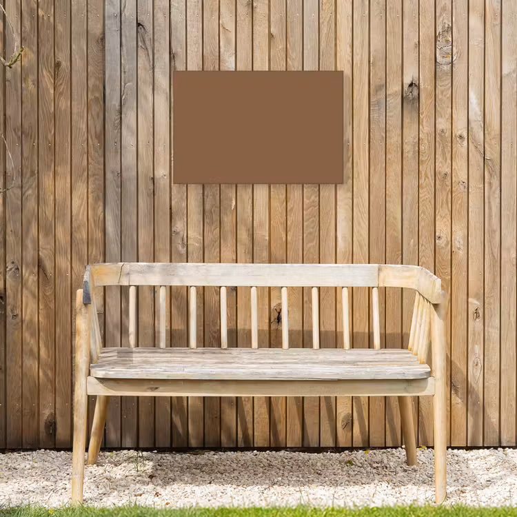 Soft - Walnut - Bruin Tuinposter op houten frame 2 cm dik klein 845 -sfeer4