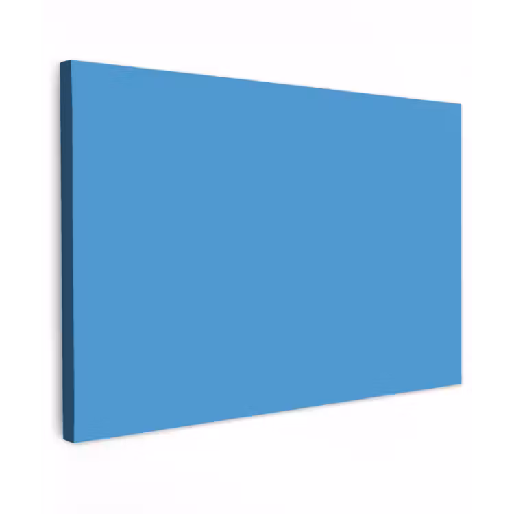 Steel - Blue - Blauw Tuinposter op houten frame 2 cm dik klein 845 -3d