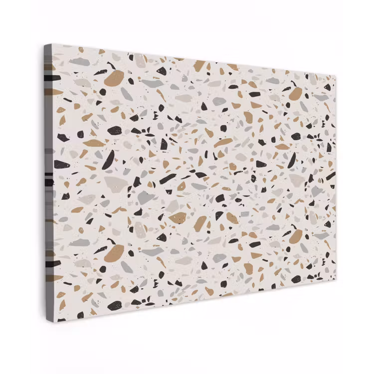 Terrazzo - Patroon - Staal Tuinposter op houten frame 2 cm dik klein 845 -3d
