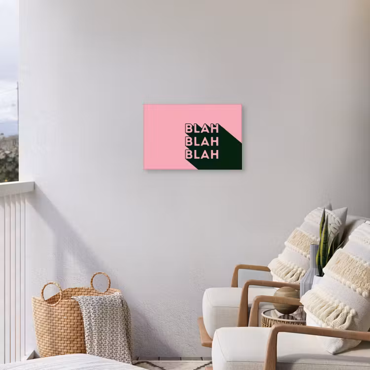 Tekst - Grafisch - Groen - Schaduw Tuinposter op houten frame 2 cm dik klein -sfeer1