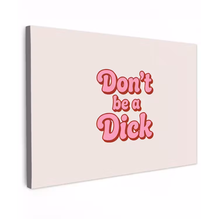 Tekst - Boodschap - Roze Tuinposter op houten frame 2 cm dik klein -3d