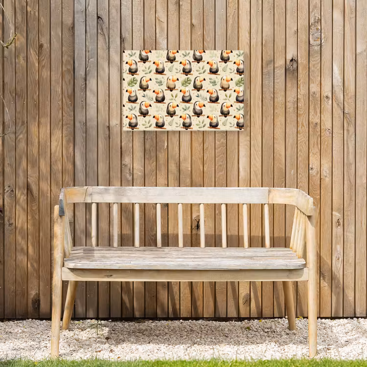Toekans - Exotisch - Kleurrijk Tuinposter op houten frame 2 cm dik klein 845 -sfeer4
