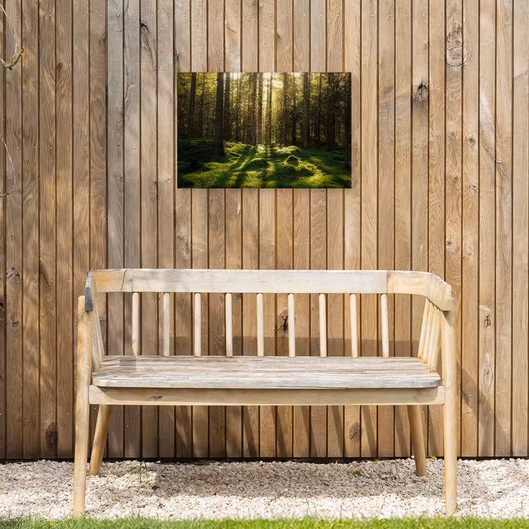Bomen - Bos - Mos - Planten - Zon - Natuur Tuinposter op houten frame 2 cm dik klein -sfeer4