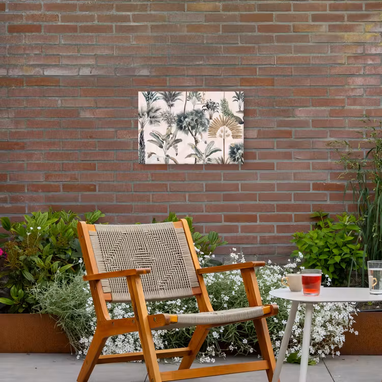 Tropisch - Bomen - Bladeren - Jungle Tuinposter op houten frame 2 cm dik klein -sfeer3