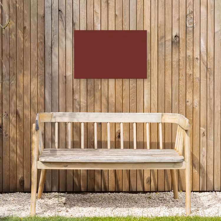 Valentine - Velvet - Rood Tuinposter op houten frame 2 cm dik klein 845 -sfeer4