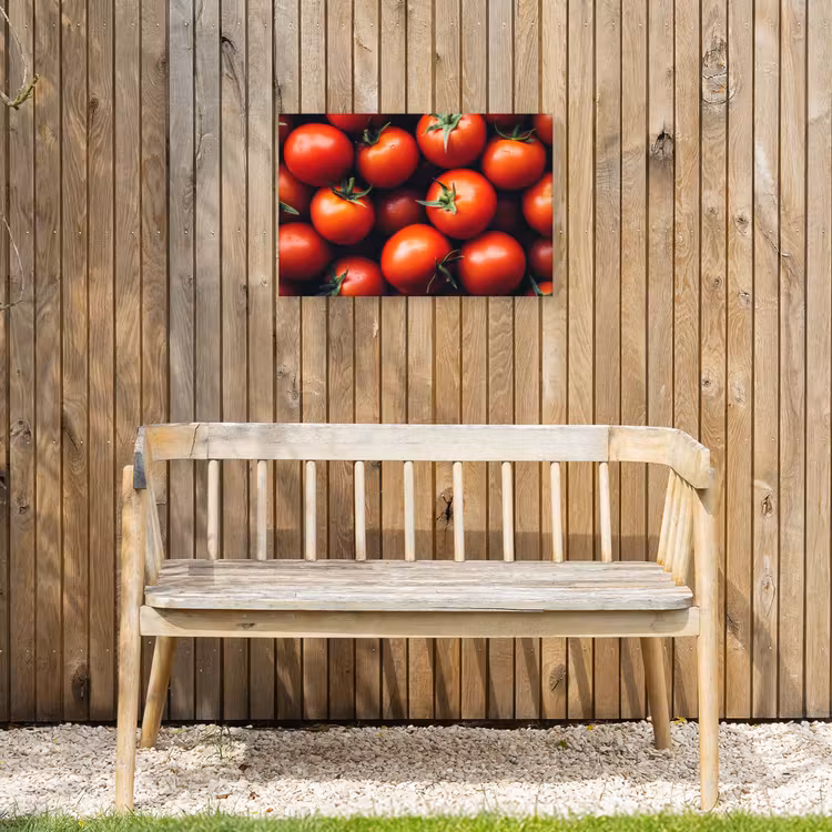 Groente - Rood - Tomaten Tuinposter op houten frame 2 cm dik klein -sfeer4