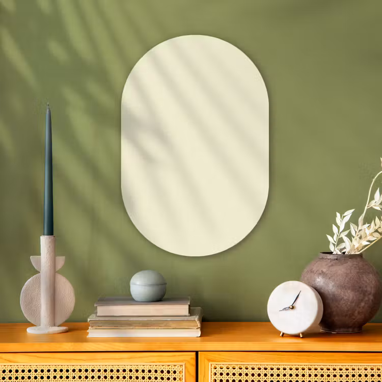 Arctic - Daisy - Nude Wandcirkel Ovaal Forex klein 630 -sfeer2