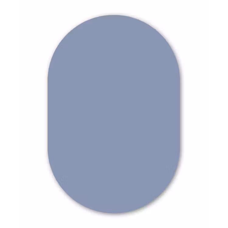 Canary - Champ - Blauw Wandcirkel Ovaal Forex klein 630 -3d