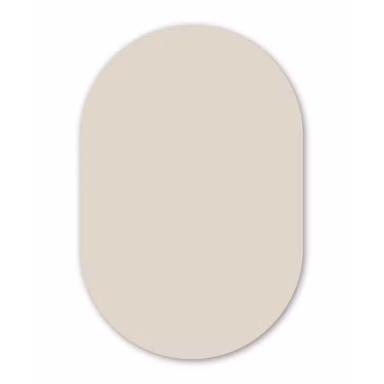 Fresh - Linen - Nude Wandcirkel Ovaal Forex klein 630 -3d