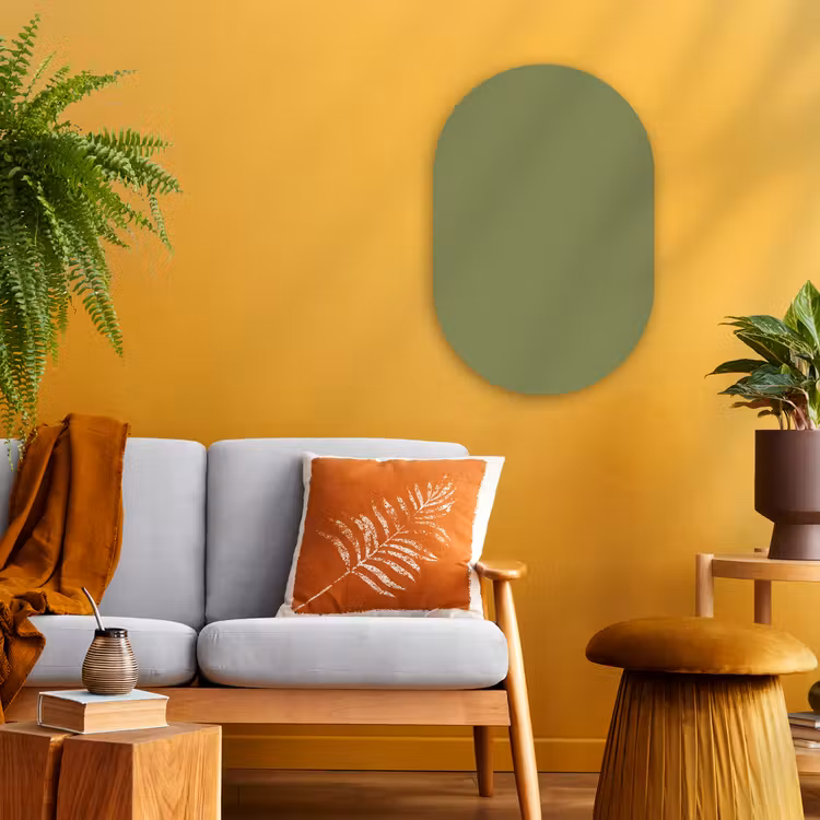 Herbal - Matcha - Groen Wandcirkel Ovaal Forex klein 630 -sfeer4