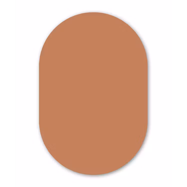 Little - Italy - Oranje Wandcirkel Ovaal Forex klein 630 -3d