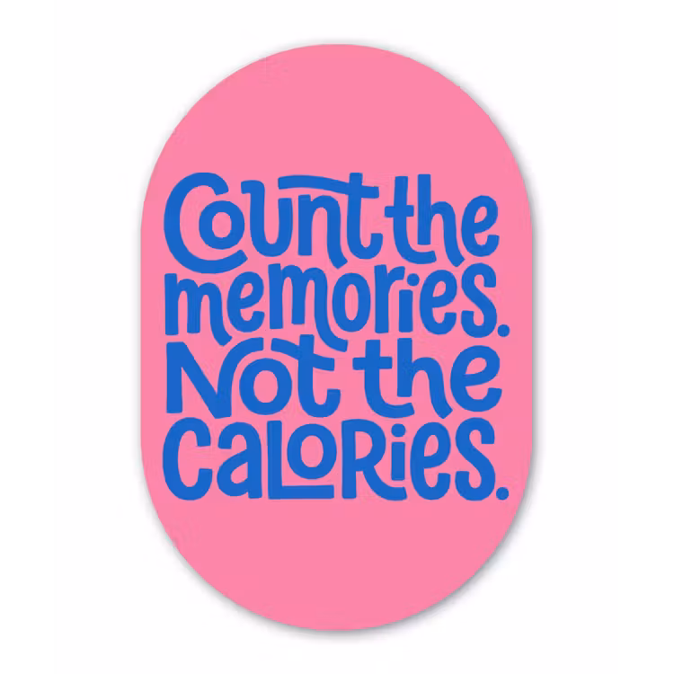 Memories - Roze - Blauw - Quote Wandcirkel Ovaal Forex klein -3d