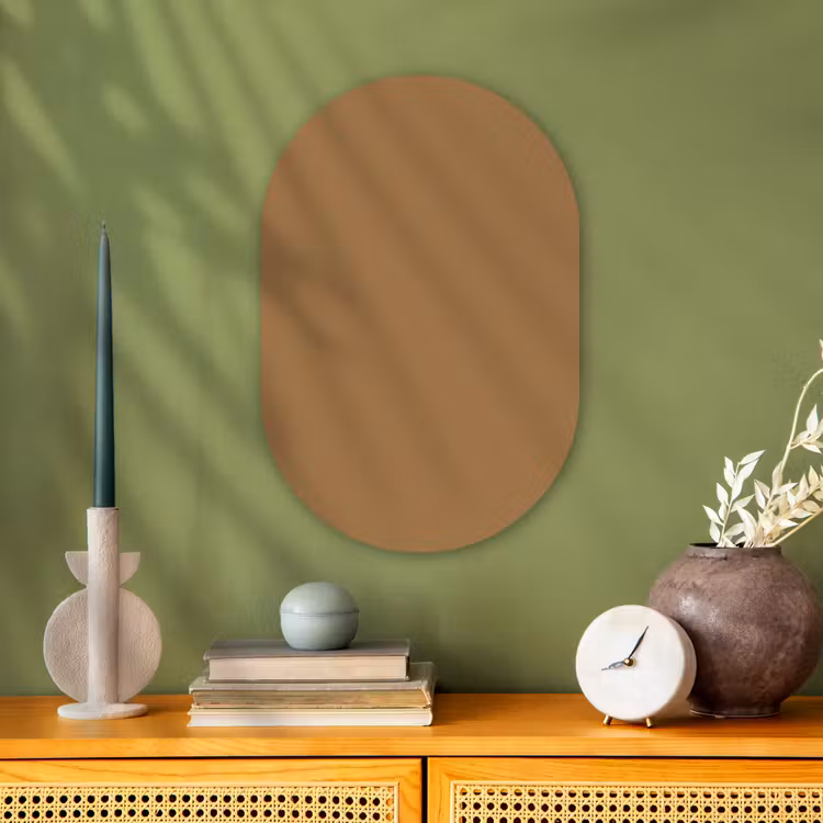 Sahara - Earth - Oranje Wandcirkel Ovaal Forex klein 630 -sfeer2
