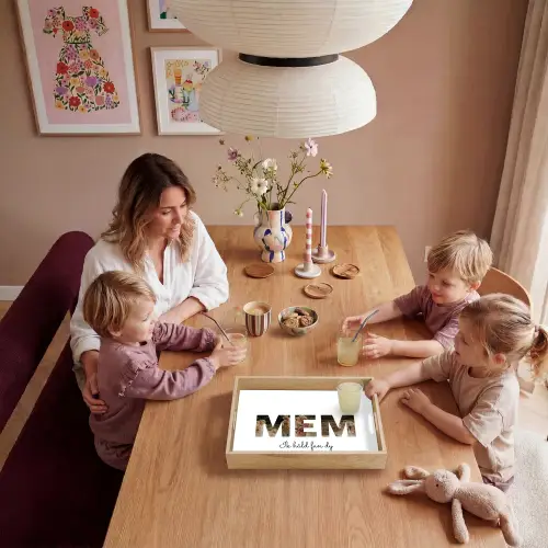 Mem - Lettercollage Dienblad Rechthoek middel -sfeer4