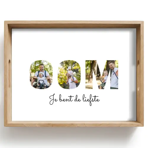 Oom - Lettercollage Dienblad Rechthoek middel -z3d_shopping