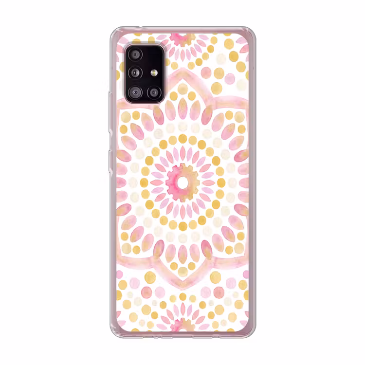 Abstract - Mandala - Kunst - Modern - Roze Telefoonhoesje Samsung Galaxy A51 5G klein -3d