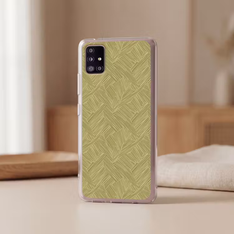 Abstract - Modern - Groen Telefoonhoesje Samsung Galaxy A51 5G klein 373 -sfeer2