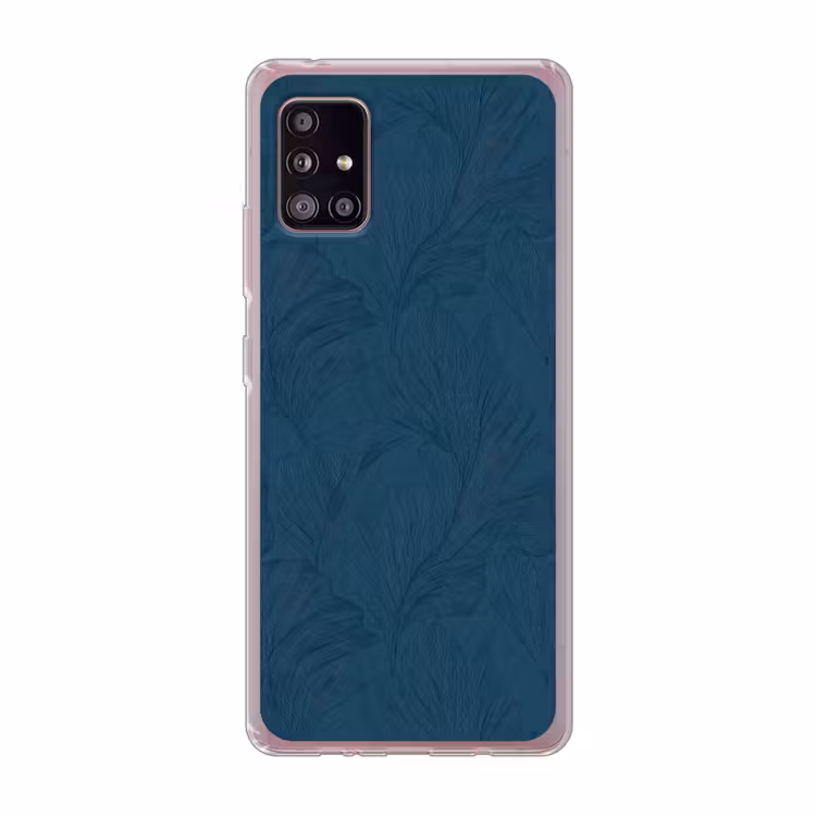 Abstract - Patroon - Donkerblauw - Elegant Telefoonhoesje Samsung Galaxy A51 5G klein 373 -3d