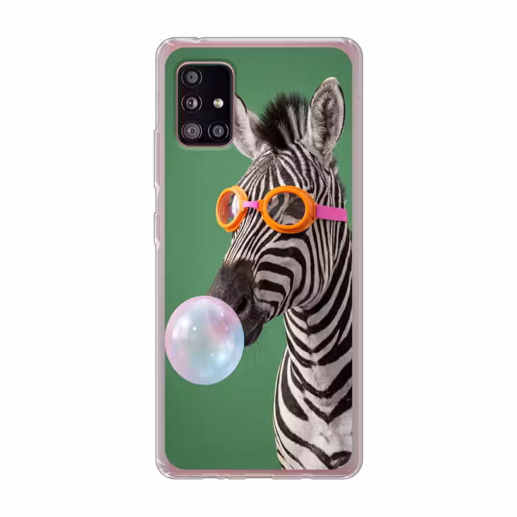 Dier - Bril - Bel - Modern - Groen Telefoonhoesje Samsung Galaxy A51 5G klein -3d