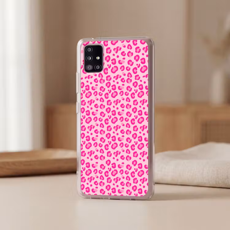 Dierenprint - Patroon - Abstract - Modern - Roze Telefoonhoesje Samsung Galaxy A51 5G klein -sfeer2