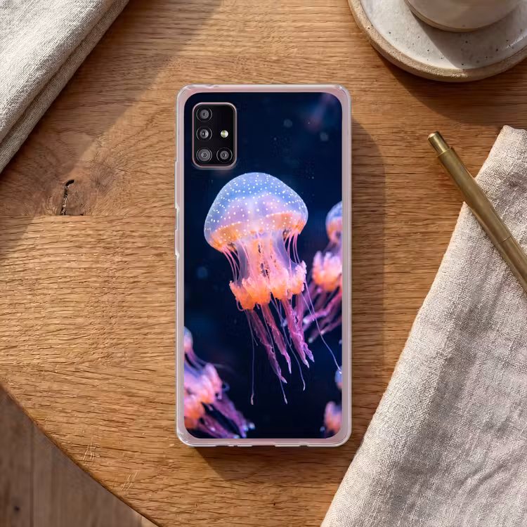 Dier - Onderwater - Natuur - Roze - Mysterieus Telefoonhoesje Samsung Galaxy A51 5G klein -sfeer1
