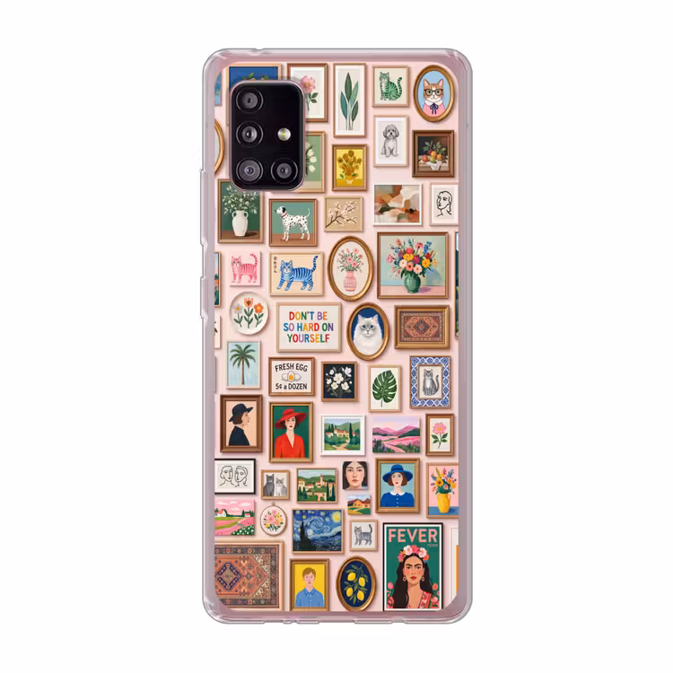 Kunst - Collectie - Decoratie - Modern - Kleurrijk Telefoonhoesje Samsung Galaxy A51 5G klein -3d