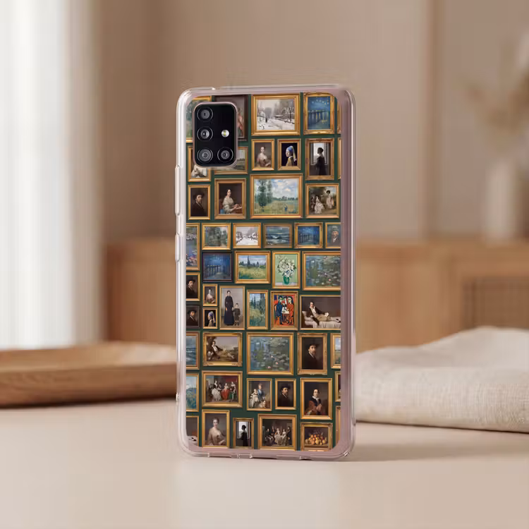 Kunst - Schilderijen - Collectie - Klassiek - Groen Telefoonhoesje Samsung Galaxy A51 5G klein -sfeer2