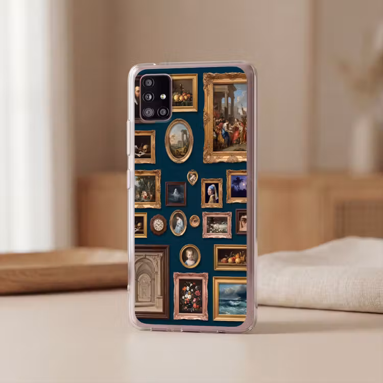 Kunst - Schilderijen - Decoratie - Klassiek - Groen Telefoonhoesje Samsung Galaxy A51 5G klein -sfeer2