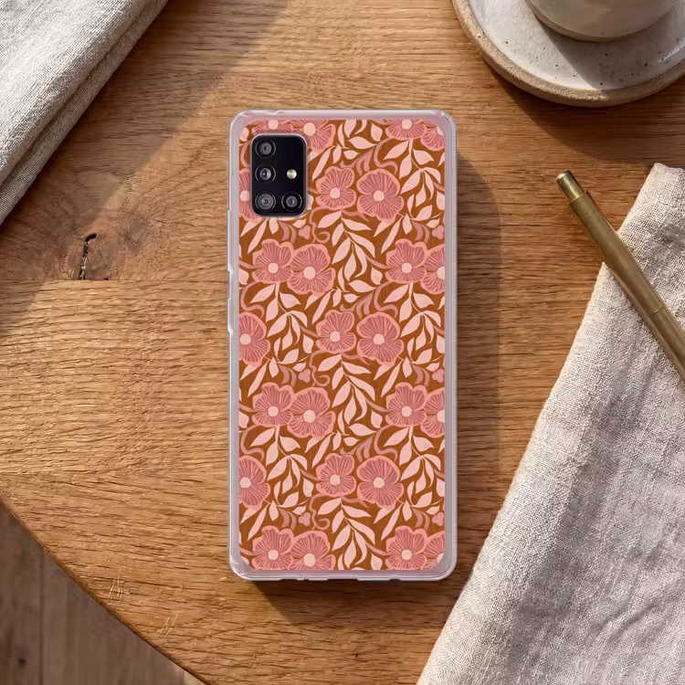Sfeer - Bloemen - Roze Telefoonhoesje Samsung Galaxy A51 5G klein 373 -sfeer1