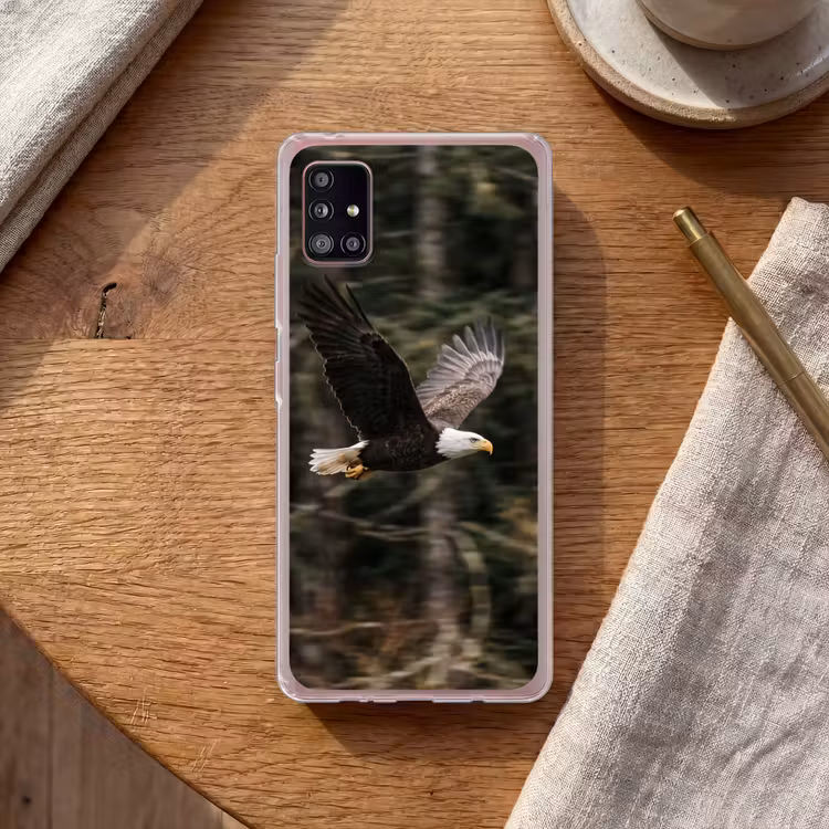 Zeearend - Vliegen - Bos - Natuur Telefoonhoesje Samsung Galaxy A51 5G klein -sfeer1