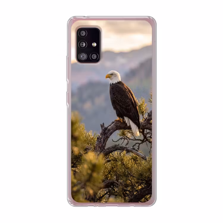 Zeearend - Boom - Bergen - Groen Telefoonhoesje Samsung Galaxy A51 5G klein -3d