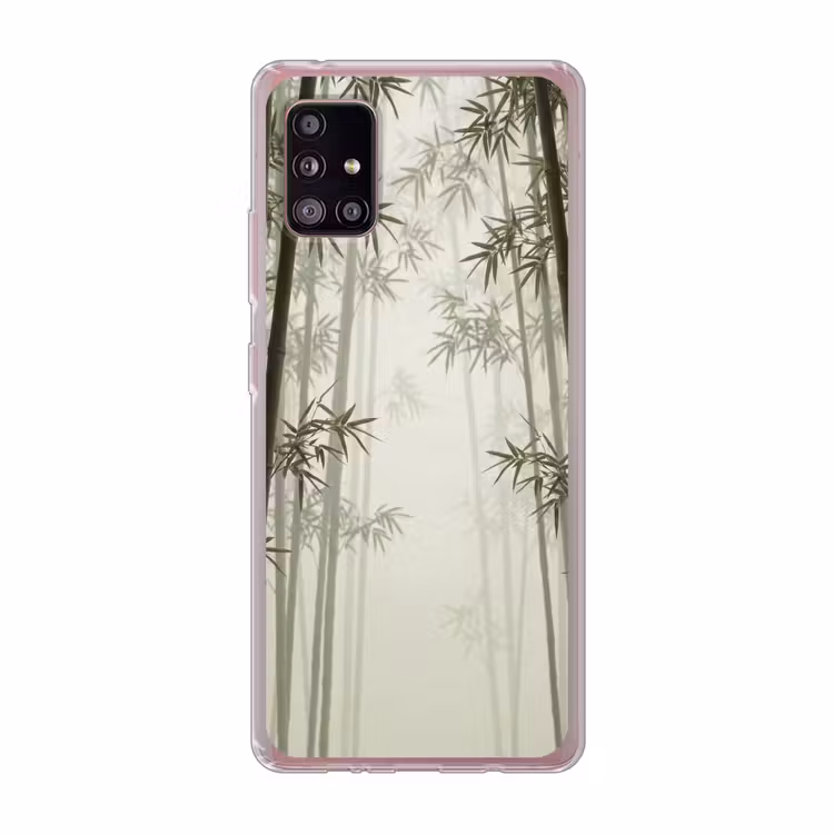 Bamboe - Bos - Mist - Natuur Telefoonhoesje Samsung Galaxy A51 5G klein -3d