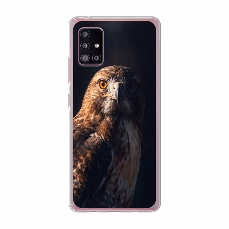 Roofvogel - Buizerd - Bruin Telefoonhoesje Samsung Galaxy A51 5G klein -3d